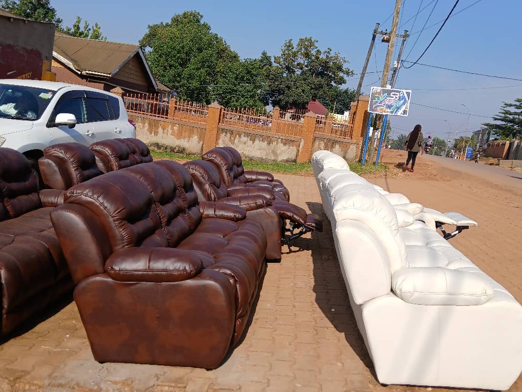 Fiber sofa Coffee brown