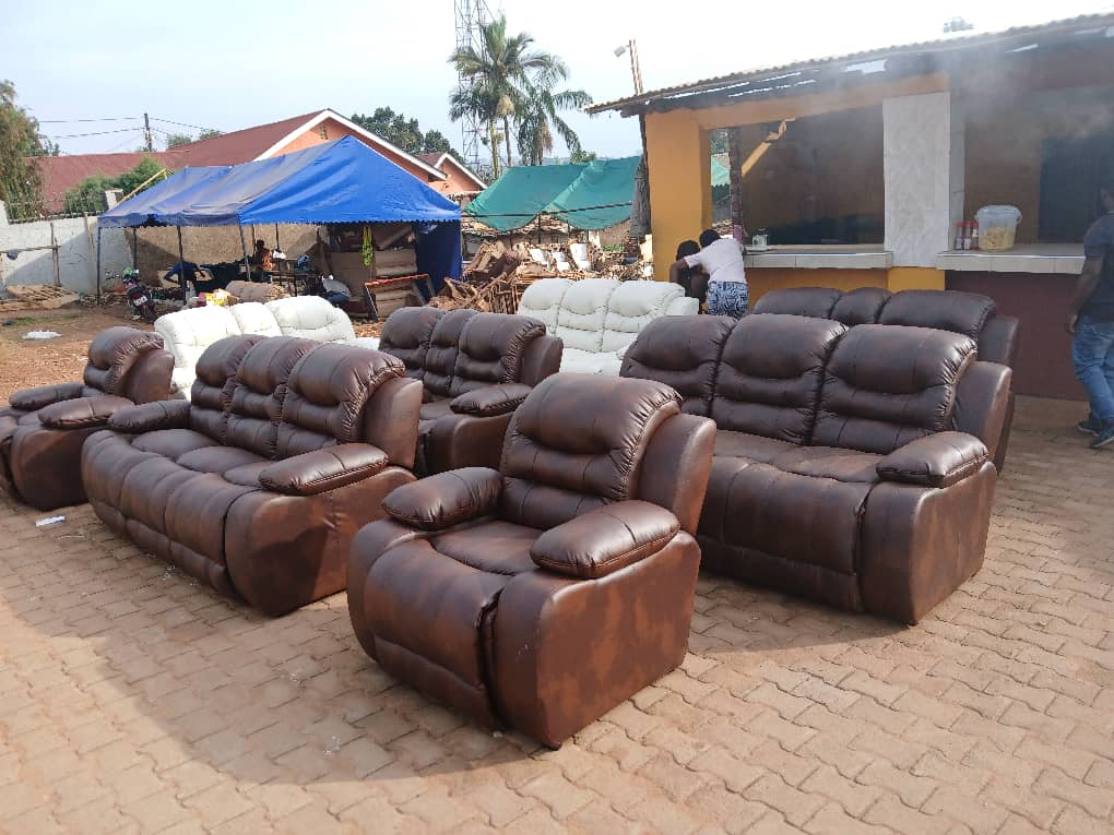 fiber sofa brown